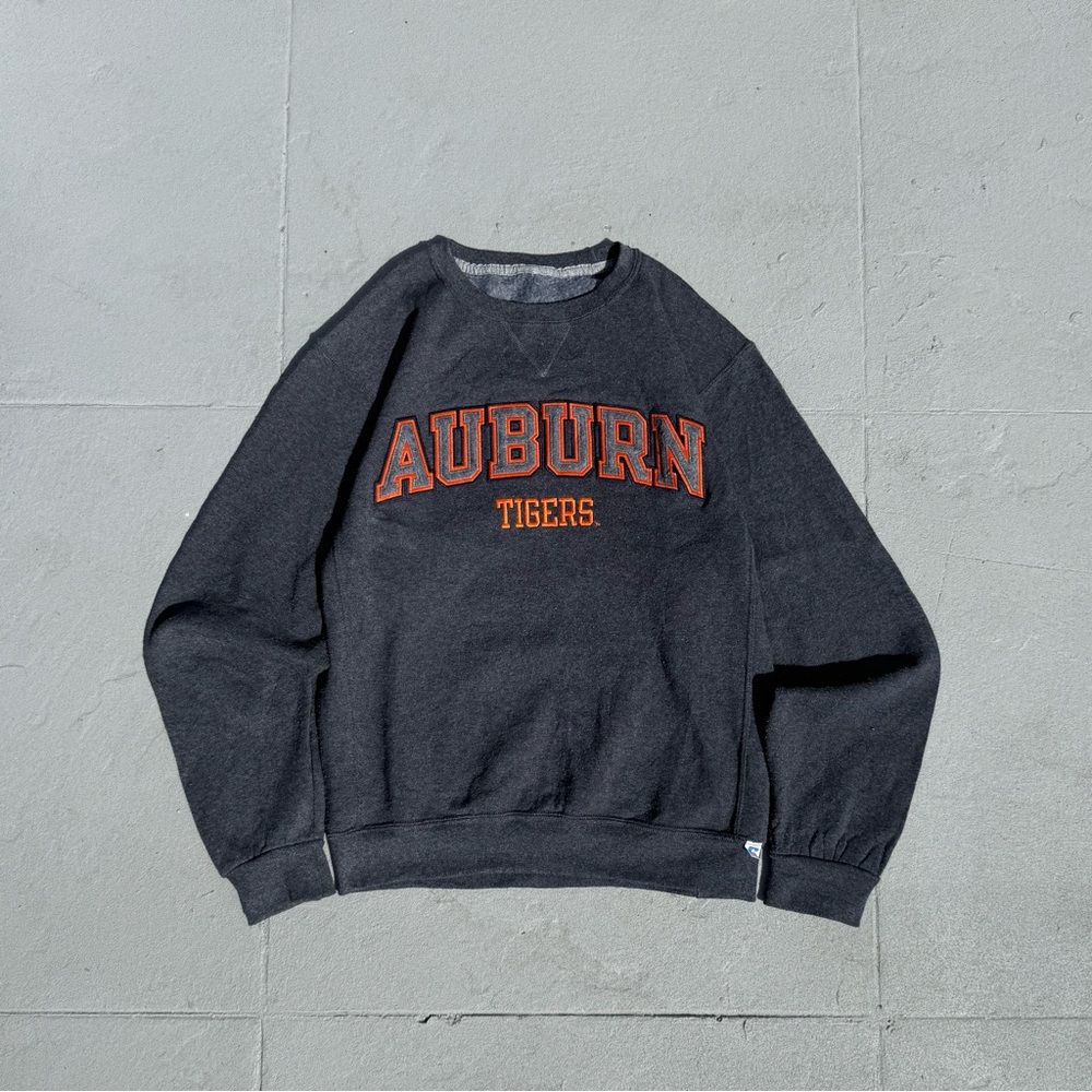 Auburn Tigers Black Crewneck Pullover Sweatshirt